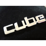 LOGO Cube FOR ALL CAR MODELS CHOME  โลโก้ติดรถยนต์ Cube คิ้ว